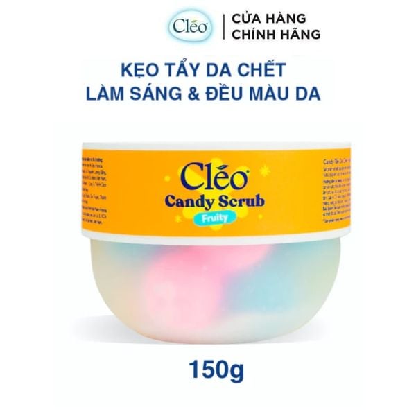  Tẩy Da Chết Body Hỗ Trợ Làm Sáng, Đều Màu Da Cleo Candy Scrub Fruity 150g 