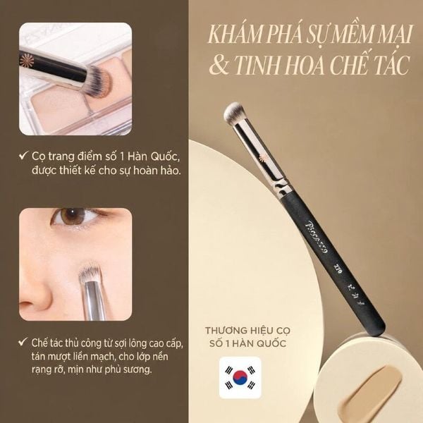  Cọ Che Khuyết Điểm Đầu Tròn Piccasso #270 Concealer Brush 