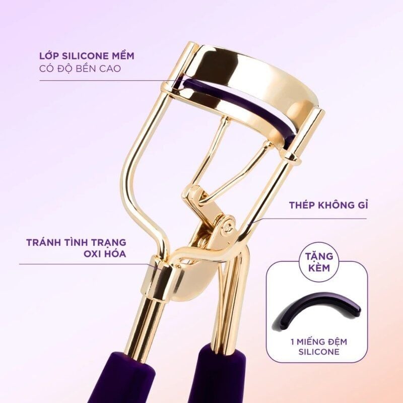 Bấm Mi Vàng Tím Vacosi Pro Classic Curler Violet Gold - BM08