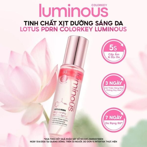  Serum Xịt Dưỡng Hỗ Trợ Sáng Da Colorkey Luminous Lotus Pdrn Brightening Serum Spray 