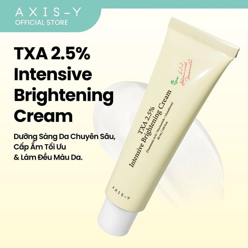 Kem Dưỡng Axis-Y Sáng Da Chuyên Sâu TXA 2.5% Intensive Brightening Cream 50ml