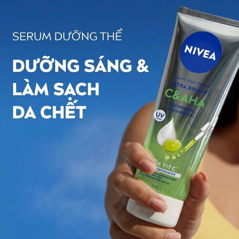 Serum Dưỡng Thể Dưỡng Sáng Da Nivea Vitamin Body Serum Extra Bright