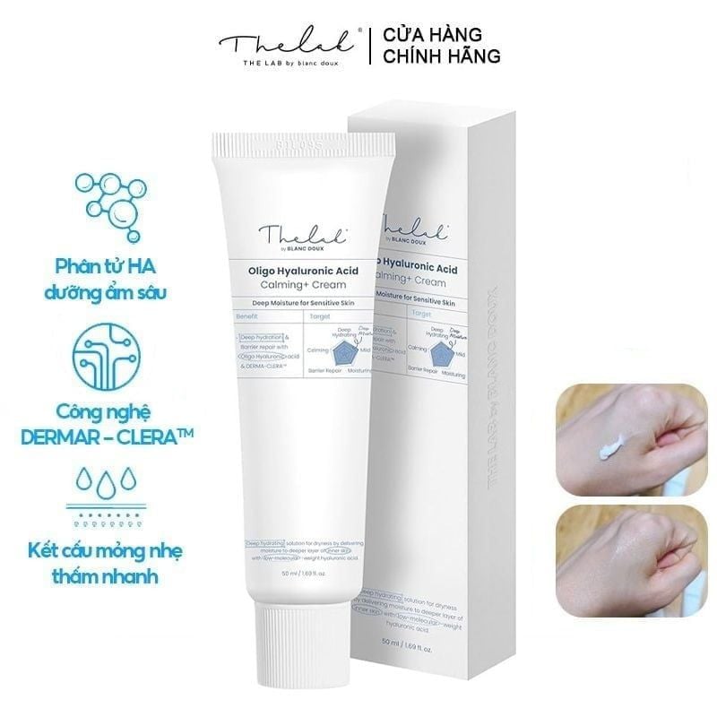 Kem Dưỡng THE LAB Cấp Ẩm Làm Dịu Da Oligo Hyaluronic Acid Calming + Cream 50ml