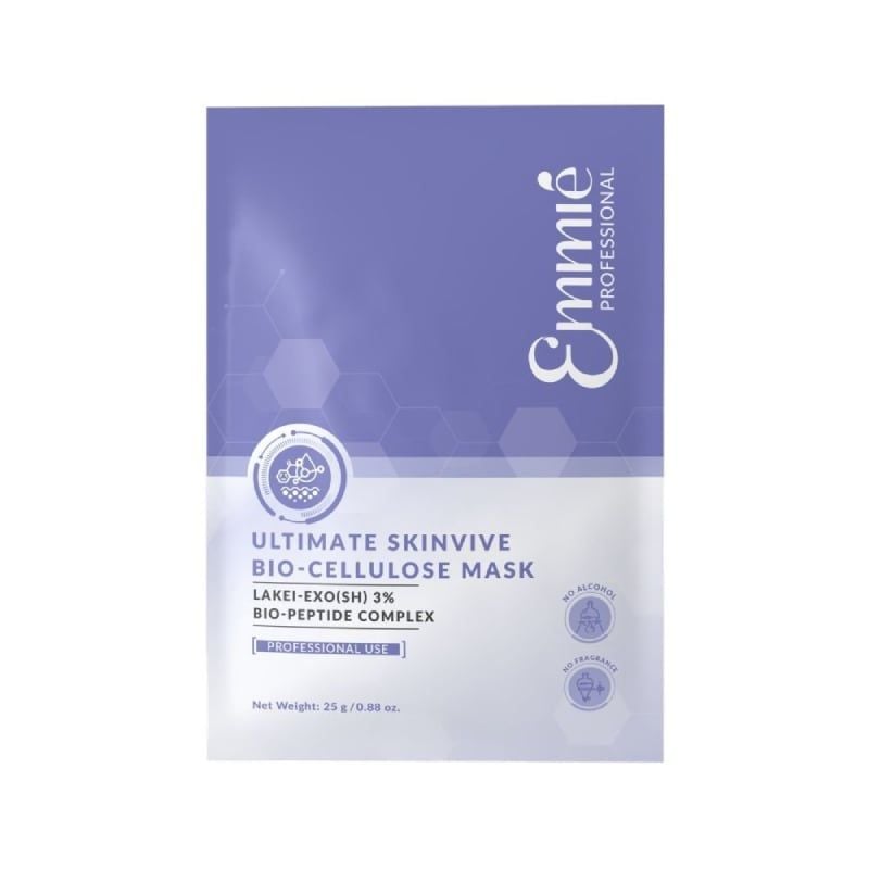 Mặt Nạ Phôi Dừa Emmié by Happyskin Hỗ Trợ Phục Hồi, Dưỡng Mịn Da Ultimate Skinvive Biocellulose Mask (hộp 4 miếng x 25g)