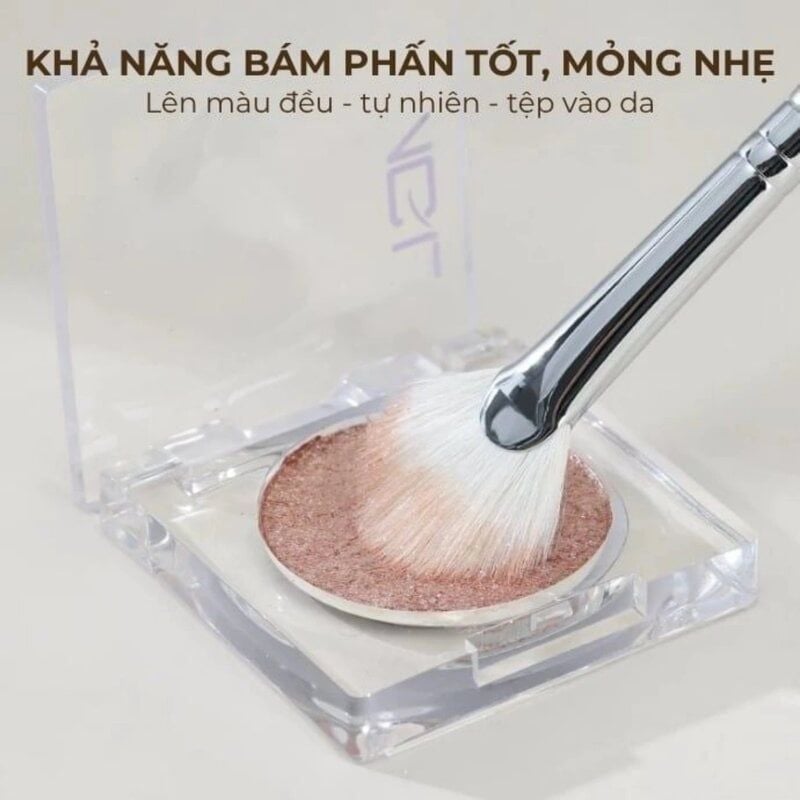 Cọ Highlight Hình Quạt Guoxiaoniu Rose Gold #360 Fan Highlighter Brush