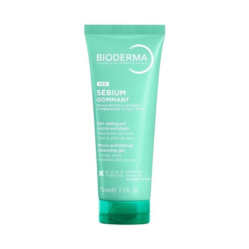 Gel Tẩy Tế Bào Chết Bioderma Cho Da Dầu Mụn Sébium Gommant 75ml