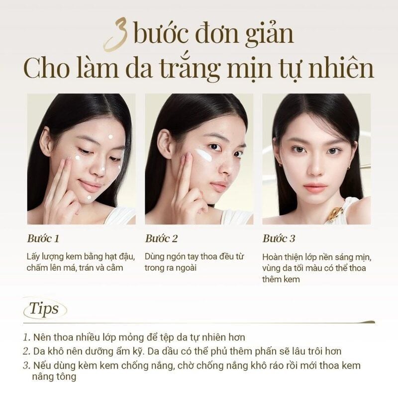 Kem Nâng Tông Carslan Hỗ Trợ Dưỡng Sáng Da Whitening Tone-Up Cream 50g