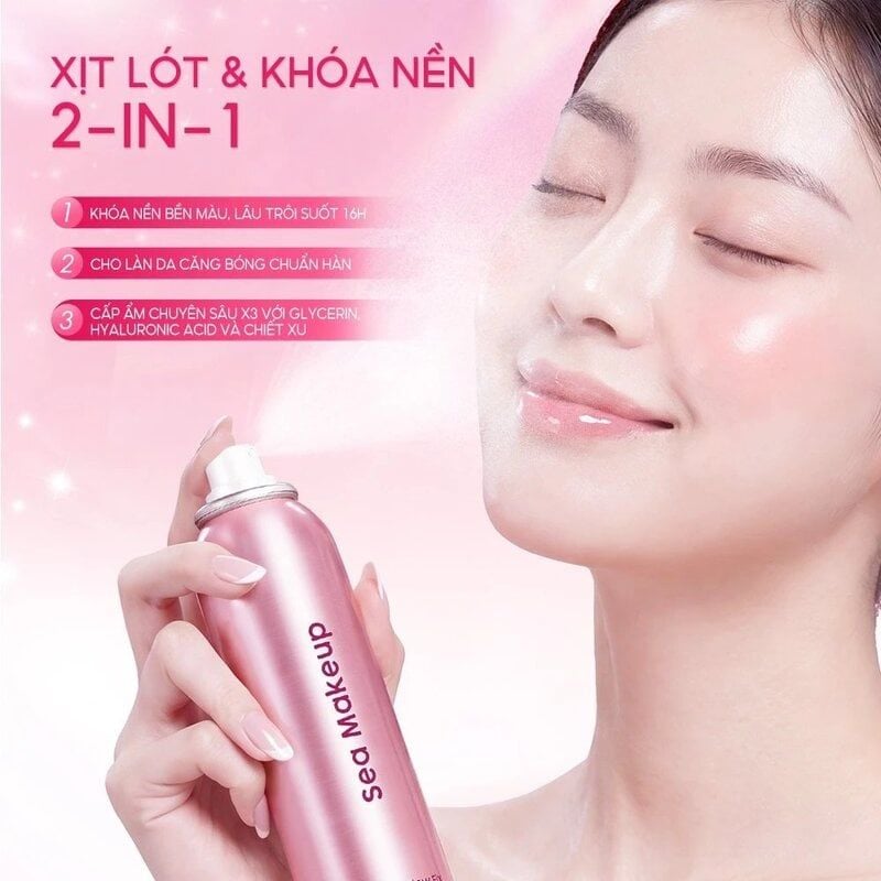 Xịt Khóa Nền Sea Makeup Lâu Trôi, Bền Đẹp Stayput Setting Spray 100ml