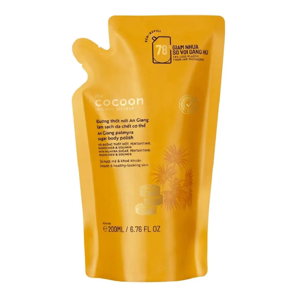 Tẩy Da Chết Body Cocoon Làm Đều Màu Da Và Dưỡng Mịn Da Chiết Xuất Cà Phê Dak Lak, Đường Thốt Nốt An Giang Body Polish