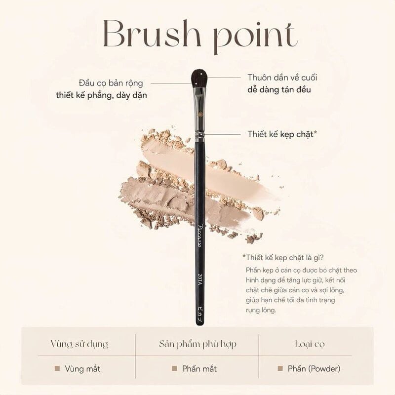 Cọ Phấn Mắt Piccasso #207A Eyeshadow Brush