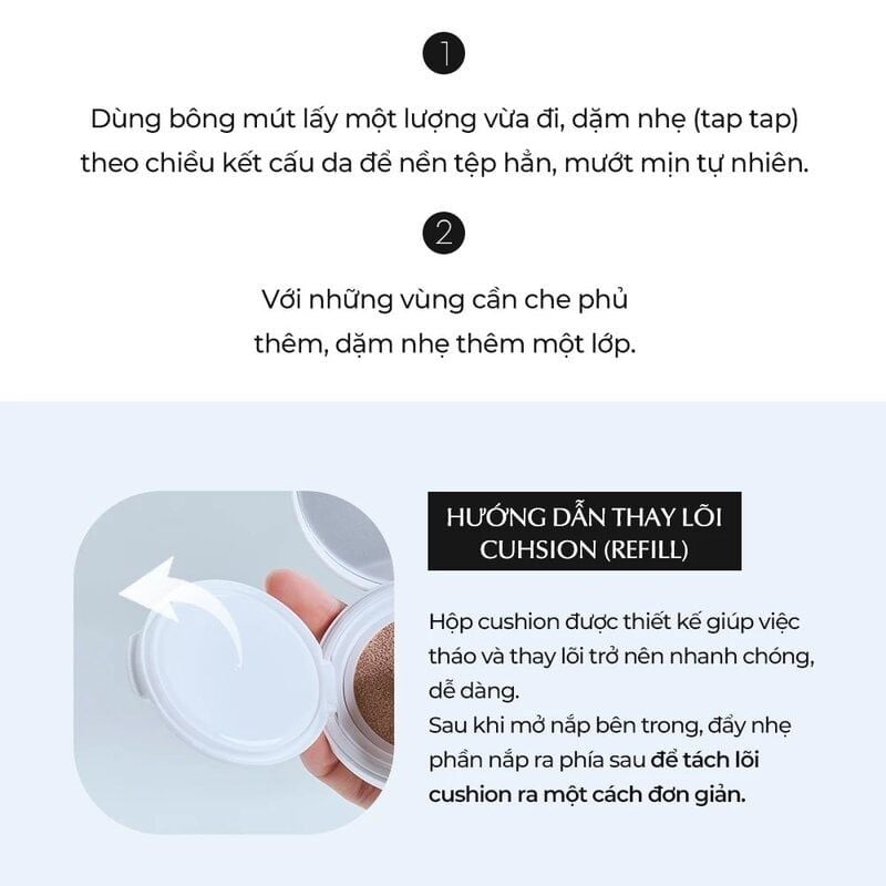 Phấn Nước Luvum Cấp Ẩm Căng Bóng Da Moisture Glow Cushion SPF50+ PA+++ 15g