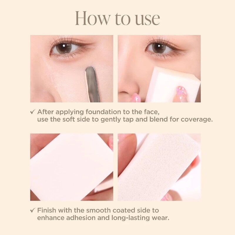 Mút Trang Điểm Piccasso Latex Square Makeup Sponge 6P
