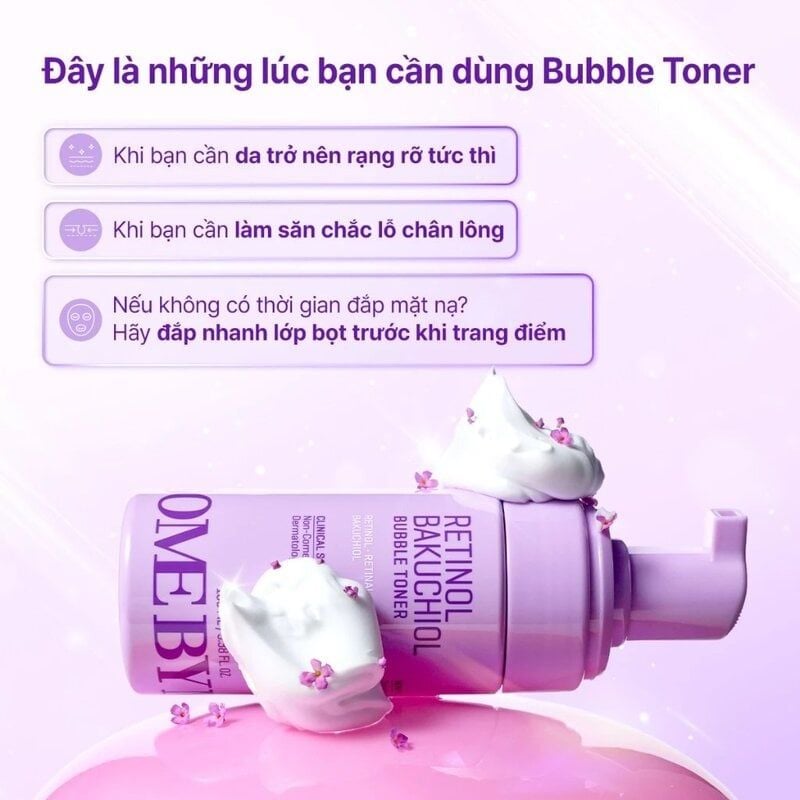 Nước Hoa Hồng Some By Mi Retinol Bakuchiol Bubble Toner 100ml