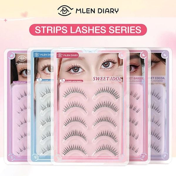  Lông Mi Giả Gân Trong, Tự Nhiên Mlen Diary Cluster Lashes 