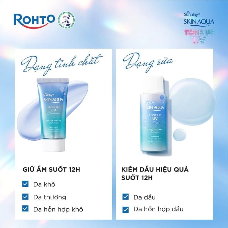 Tinh Chất Chống Nắng Sunplay Nâng Tông, Hiệu Chỉnh Tông Da Skin Aqua Tone Up UV Essence Blue SPF50+ PA++++ 50g