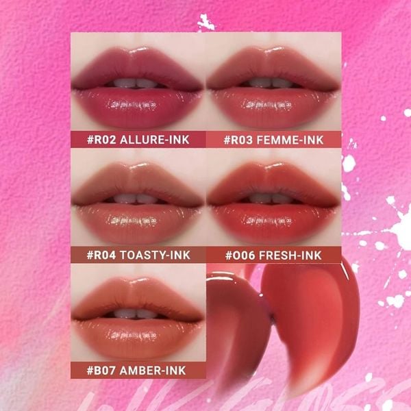  Son Tint Bóng DAZZLE ME Căng Bóng, Bền Màu Ink-Gloss Lip Tint 2.5ml 