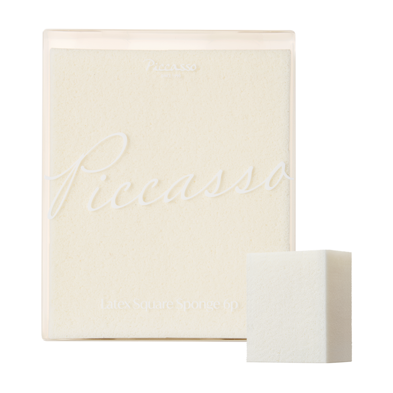 Mút Trang Điểm Piccasso Latex Square Makeup Sponge 6P