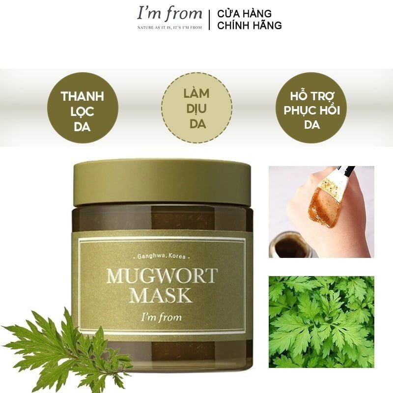 Mặt Nạ I'm From Ngải Cứu Làm Dịu, Thanh Lọc Da Mugwort Mask