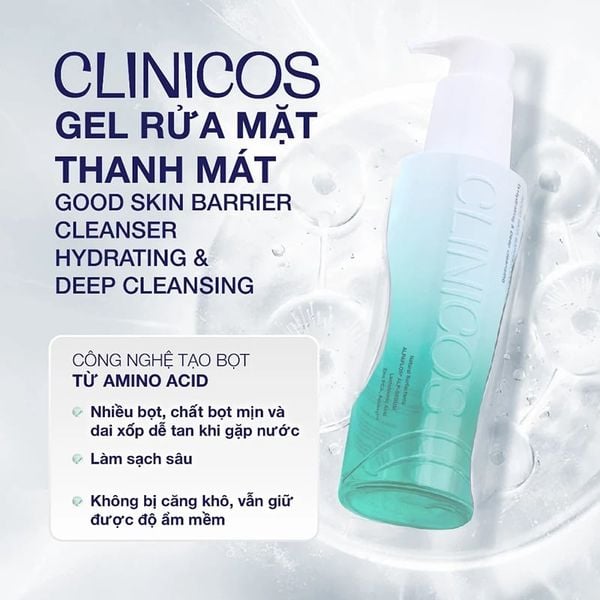  Gel Rửa Mặt Clinicos Thanh Mát Good Skin Barrier Cleanser 50ml 
