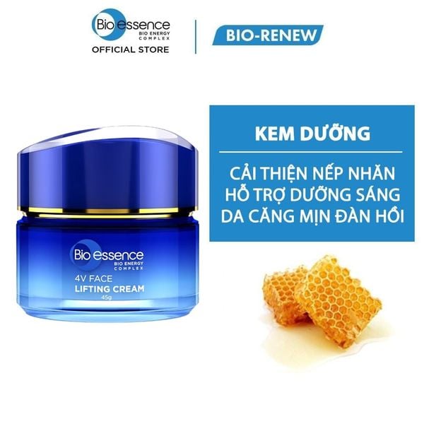  Kem Dưỡng Bio-essence Nâng Cơ Giúp Da Đàn Hồi Căng Mịn Bio-Vlift Face Lifting Cream 45g 