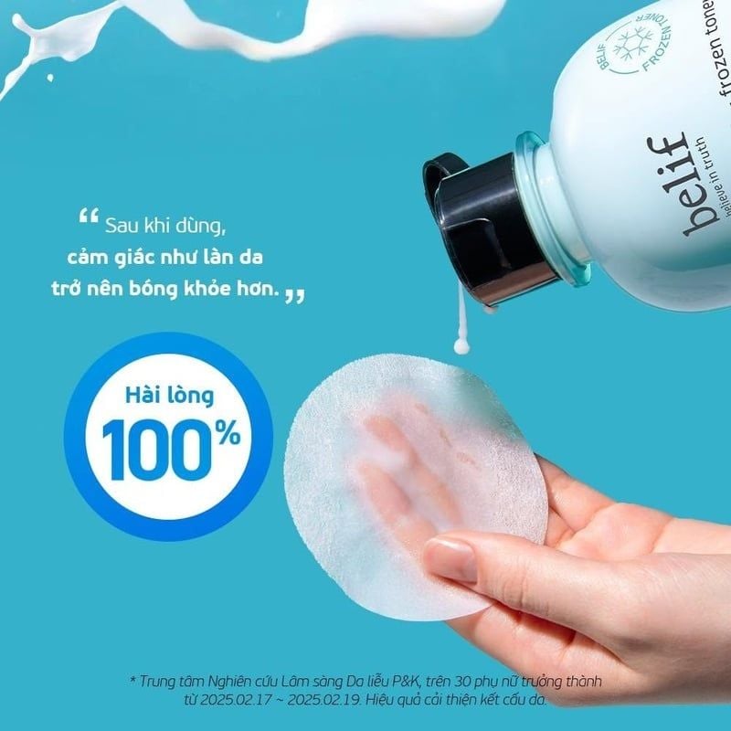 Nước Cân Bằng Belif Làm Dịu & Thu Nhỏ Lỗ Chân Lông Aqua Bomb - Frozen Toner 300ml