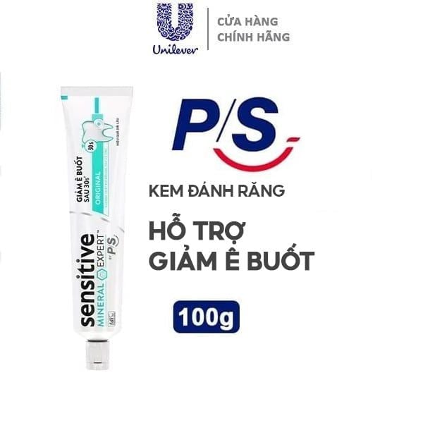 Kem Đánh Răng Hỗ Trợ Giảm Ê Buốt P/S Sensitive Mineral Expert - Original 100g