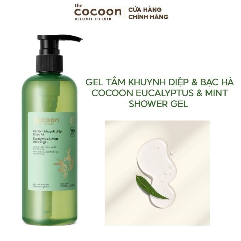 Gel Tắm Khuynh Diệp & Bạc Hà Cocoon Eucalyptus & Mint Shower Gel