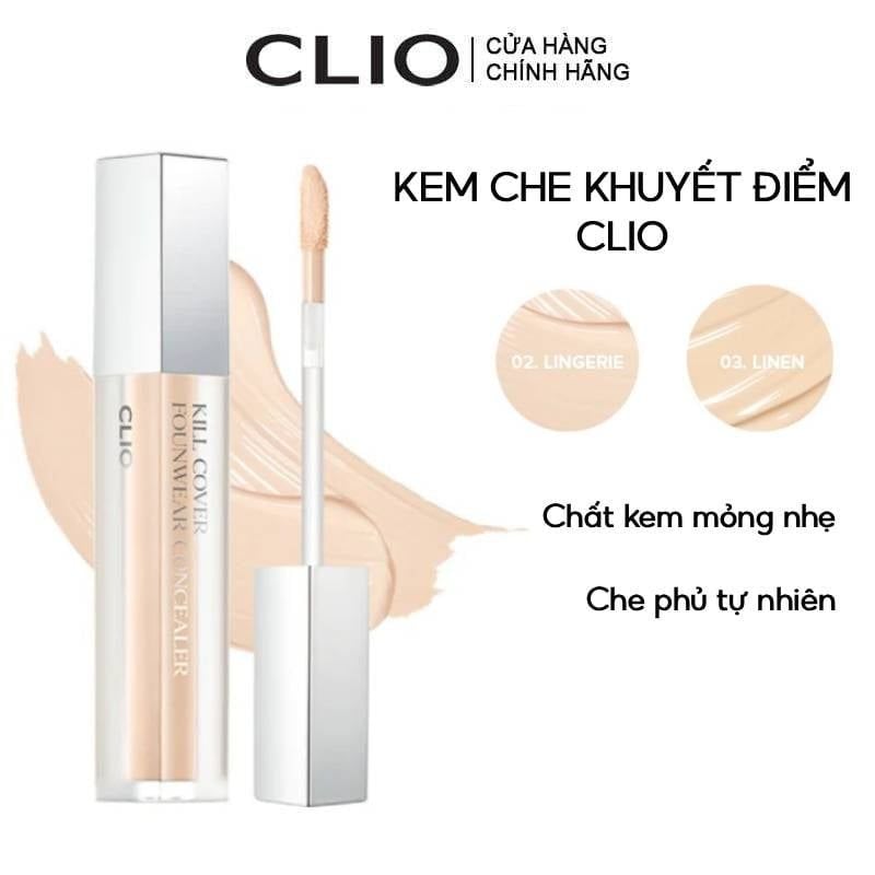 Kem Che Khuyết Điểm Clio Kill Cover Founwear Concealer 6g