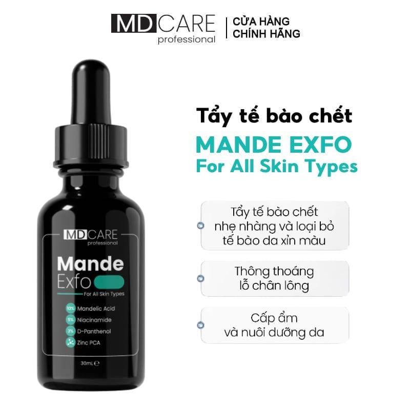 Tẩy Tế Bào Chết Căng Bóng, Cấp Ẩm Và Làm Sáng Da MD CARE Professional Mande Exfo-For All Skin Types