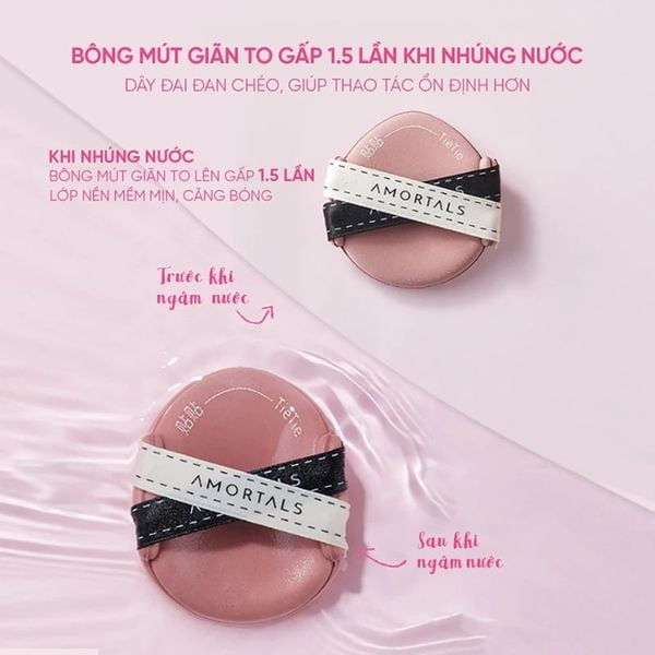  Set 3 Bông Mút Trang Điểm Amortals Tán Đều Lớp Nền TieTie Powder Puff Set 