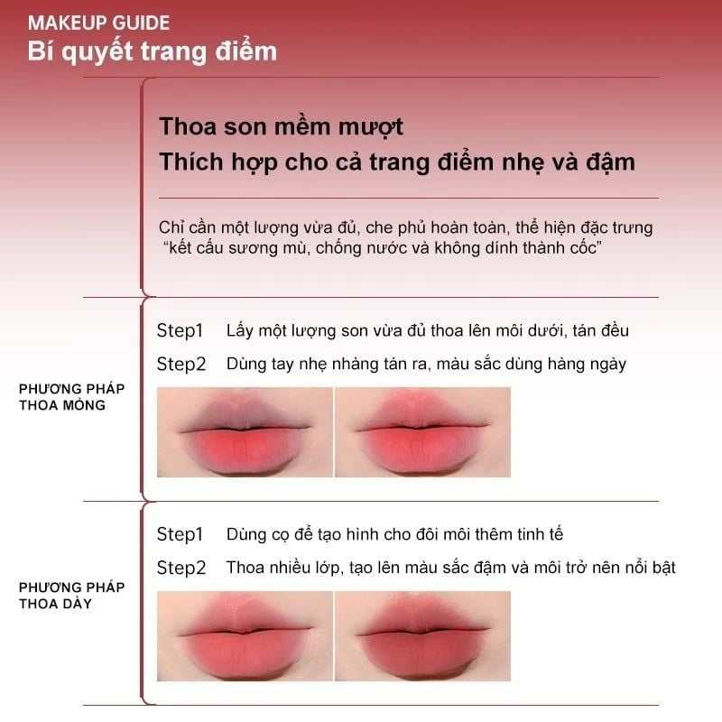 Son Kem Lì Bền Màu Mooekiss Soft Matte Lip Cream 3g