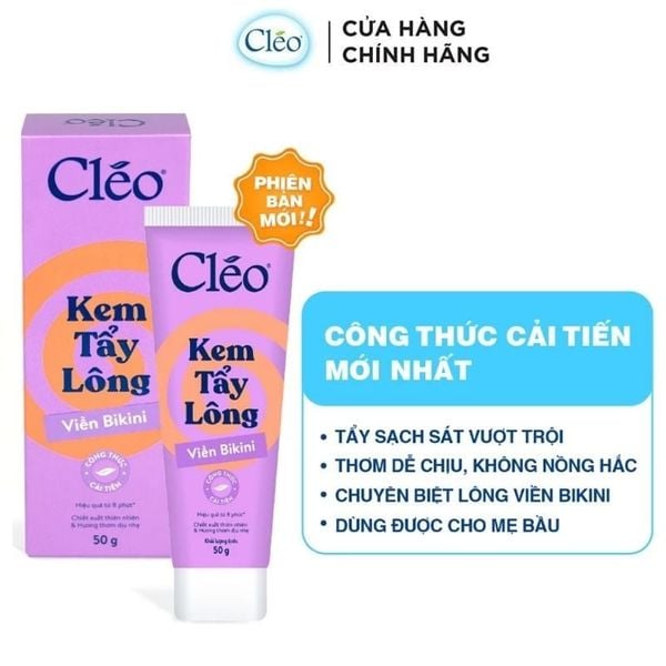  Kem Tẩy Lông Viền Bikini CLEO Từ Khoai Tây & Mật Ong Hair Removal Cream - Bikini Line 50g 