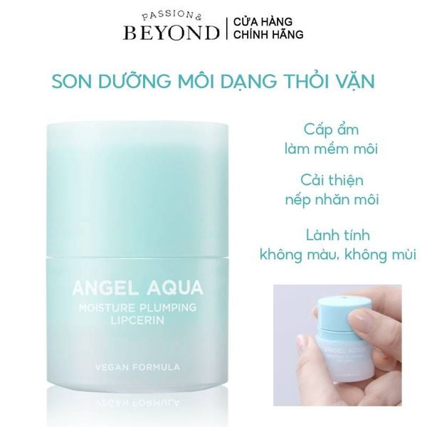  Son Dưỡng Môi Dạng Thỏi Vặn Beyond Angel Aqua Moisture Plumping Lipcerin 15ml 