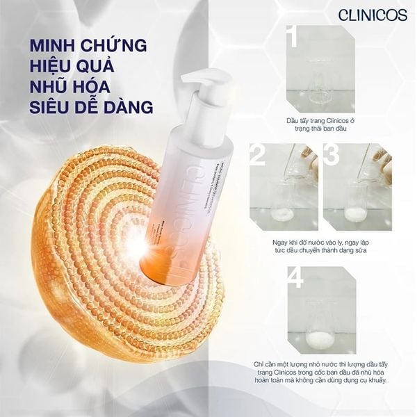  Dầu Tẩy Trang CLINICOS Vi Nhũ Làm Sạch Sâu Micro Transfer Cleansing Oil 150ml 