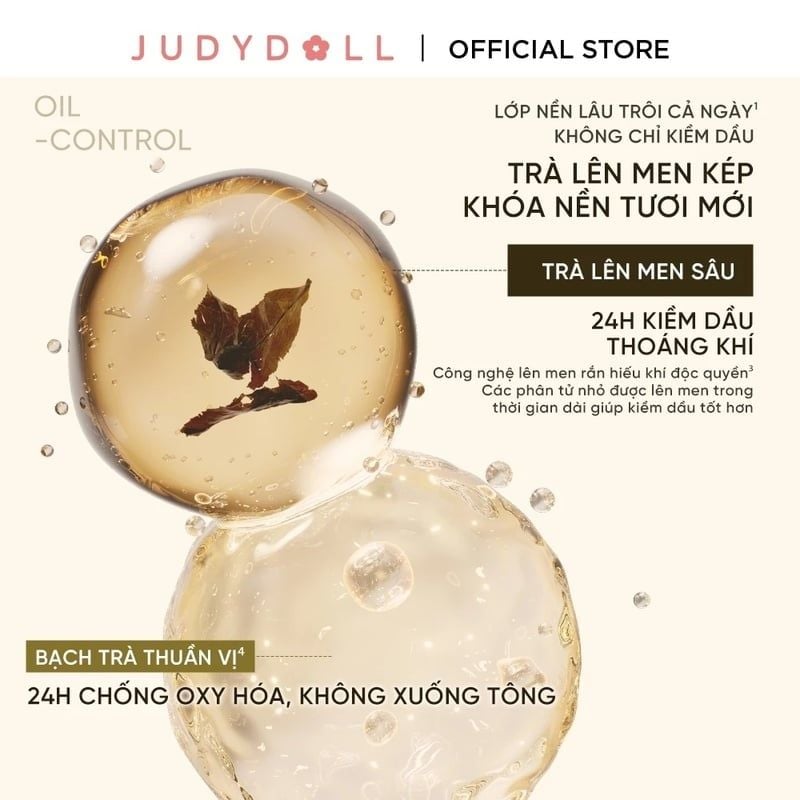 (Ver 2.0) Phấn Nước Judydoll Kiềm Dầu, Che Phủ Tốt Long Wearing Cushion 14g