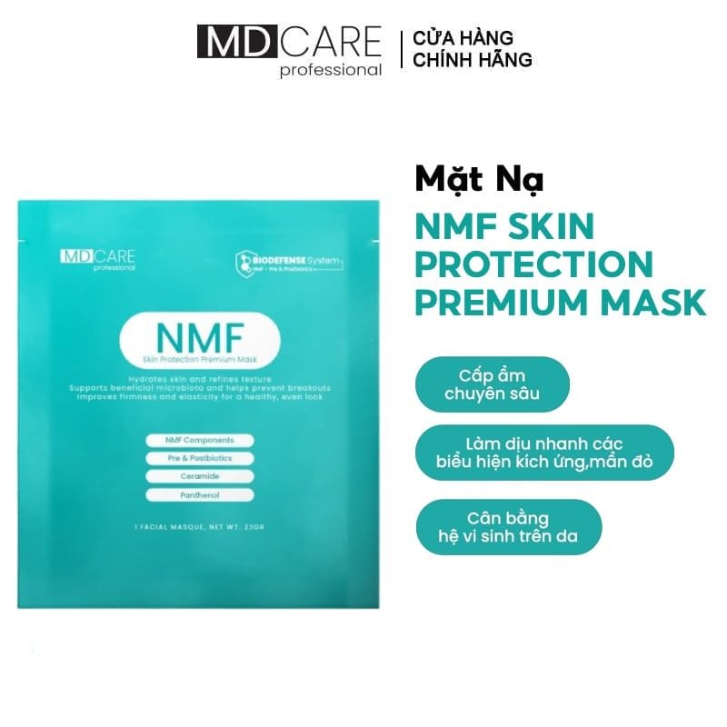 Mặt Nạ Cấp Ẩm, Hỗ Trợ Phục Hồi Da MD CARE Professional NMF Skin Protection Premium Mask 23g