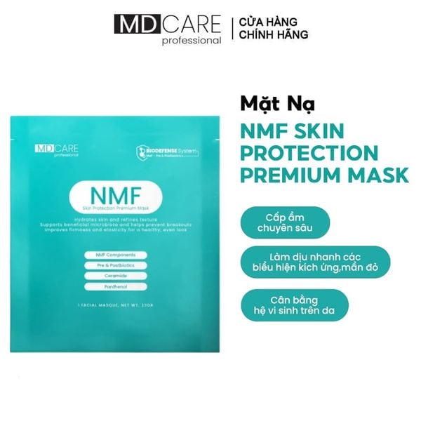  Mặt Nạ Cấp Ẩm, Hỗ Trợ Phục Hồi Da MD CARE Professional NMF Skin Protection Premium Mask 23g 