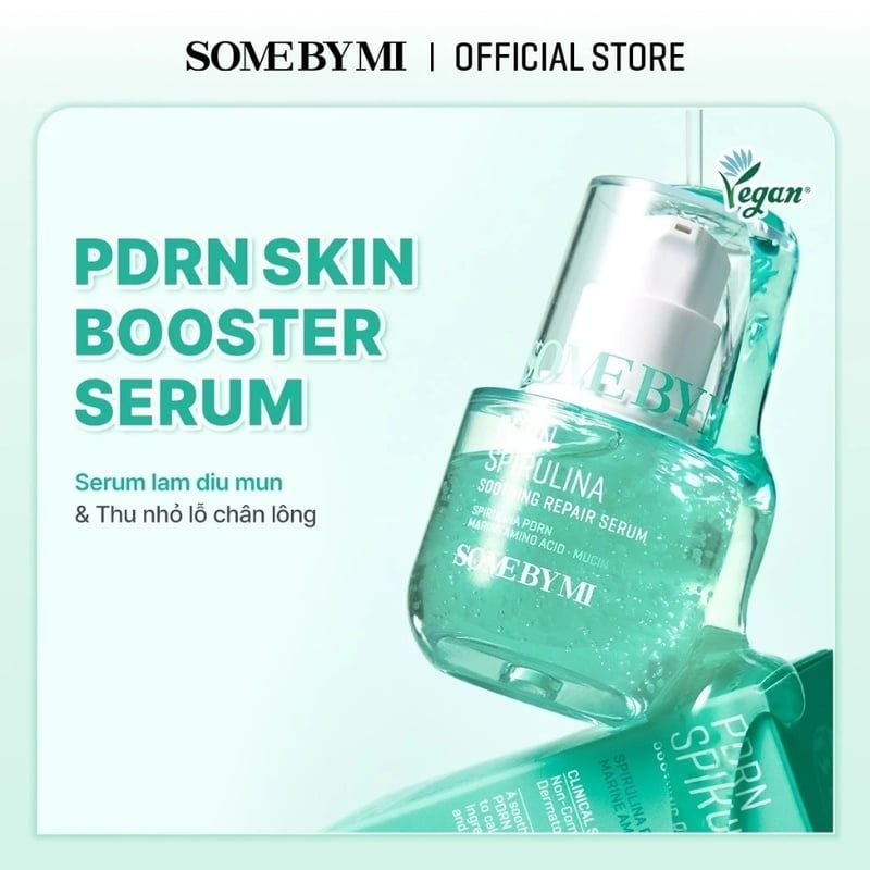 Serum Some By Mi Làm Dịu Da Mụn, Hỗ Trợ Phục Hồi PDRN Spirulina Soothing Repair Serum 50ml