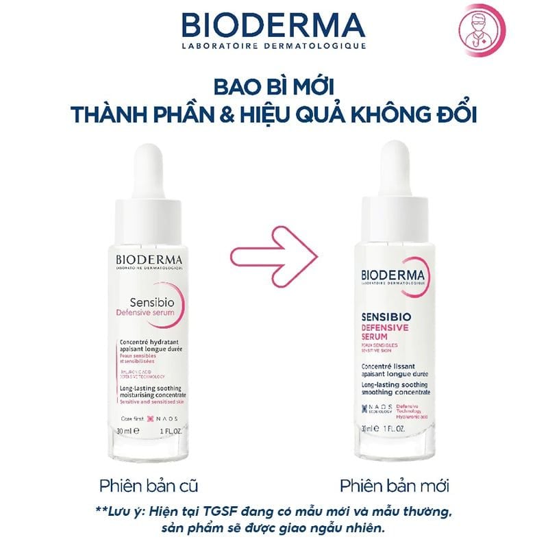 Serum Bioderma Dưỡng Ẩm, Làm Dịu Cho Da Nhạy Cảm Sensibio Defensive Serum 30ml