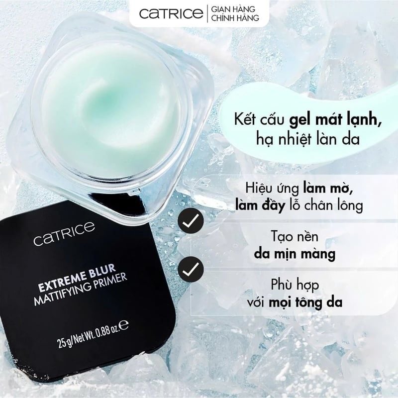Kem Lót Catrice Gel Lạnh Extreme Blur Mattifying Primer 25g