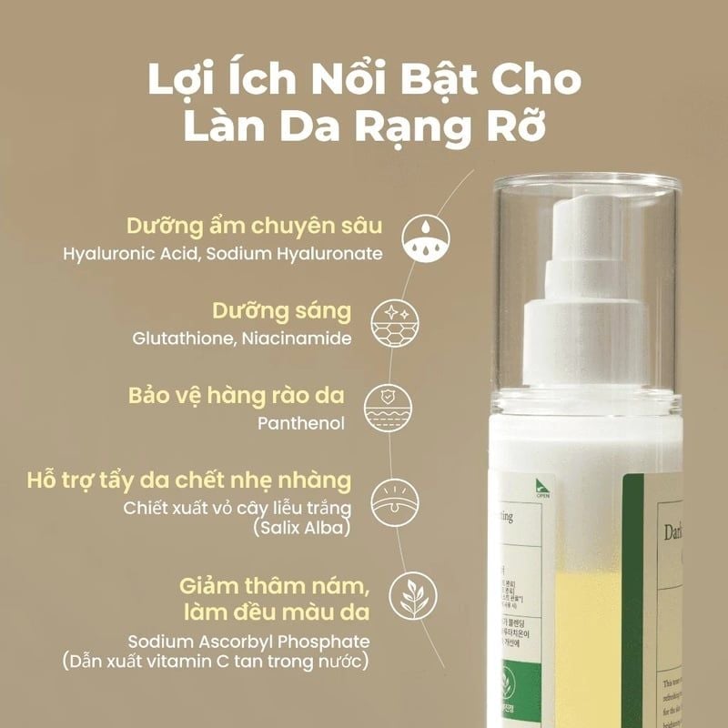Nước Cân Bằng Axis-Y Hỗ Trợ Dưỡng Sáng, Mờ Thâm Dark Spot Correcting Glow Toner 125ml
