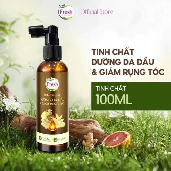  Tinh Chất Fresh Thảo Mộc Dưỡng Sinh Giúp Dưỡng Da Đầu & Hỗ Trợ Giảm Rụng Tóc 100ml 