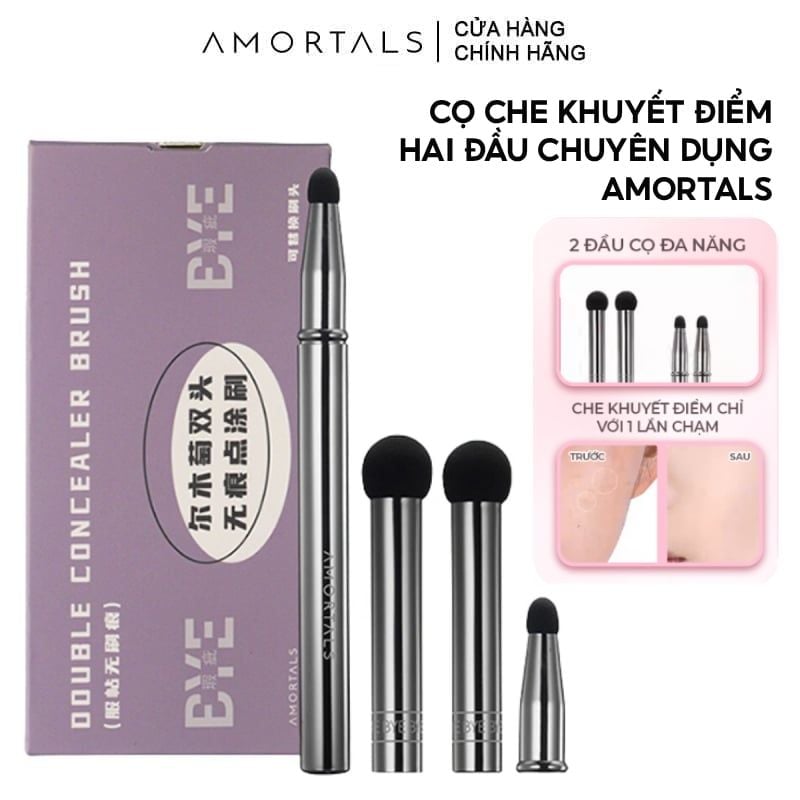 Bộ Cọ Che Khuyết Điểm Amortals Hai Đầu Chuyên Dụng Dual-Head Seamless Dotting Brushdual