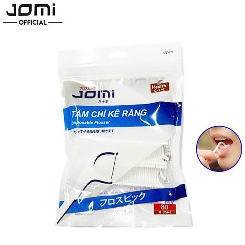 [80 cây] Tăm Chỉ Kẽ Răng Nhật Bản Jomi