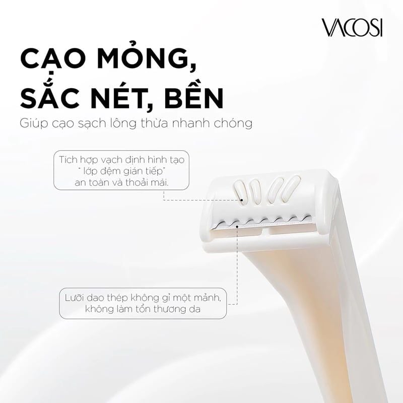 [Set 2 cái] Dao Cạo Bikini Vacosi Lady Razor Kit