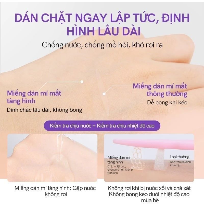 Miếng Dán Kích Mí Lưới Mlen Diary Invisible Eyelid Tape