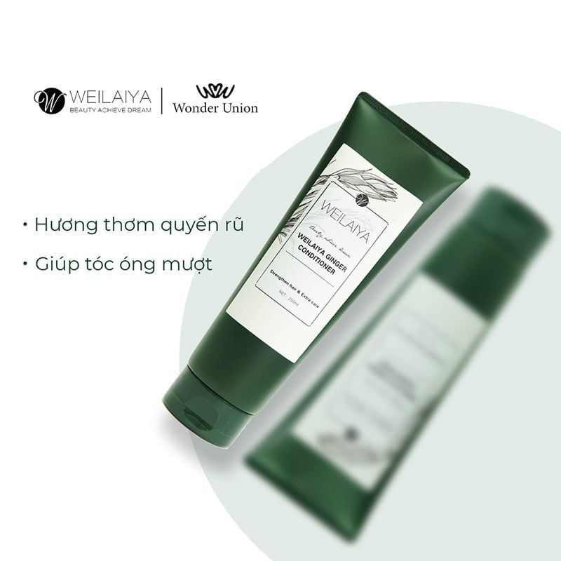 Dầu Xả Dưỡng Ẩm Tóc, Chiết Xuất Gừng, Hà Thủ Ô Weilaiya Ginger Conditioner 250ml