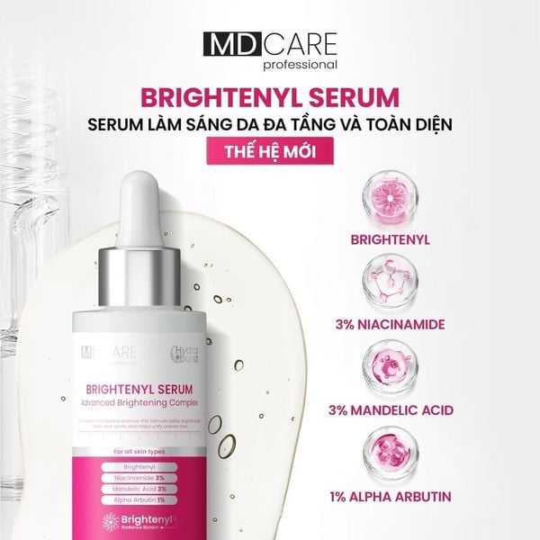  Serum Hỗ Trợ Dưỡng Sáng Da MD CARE Professional Brightenyl Serum Advanced Brightening Complex 30ml 
