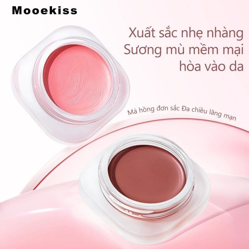 Má Hồng Kem Mooekiss Căng Bóng Tự Nhiên Romantic Diverse Colors Blush 5g