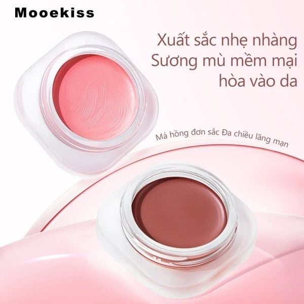  Má Hồng Kem Mooekiss Căng Bóng Tự Nhiên Romantic Diverse Colors Blush 5g 